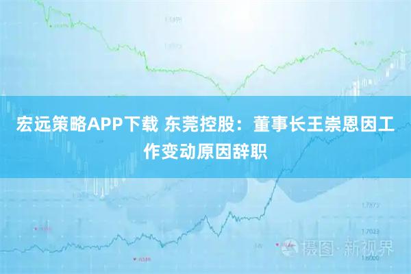 宏远策略APP下载 东莞控股：董事长王崇恩因工作变动原因辞职